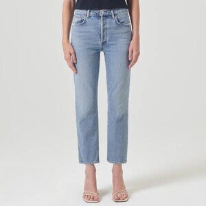 AGOLDE Riley High Rise Straight Crop